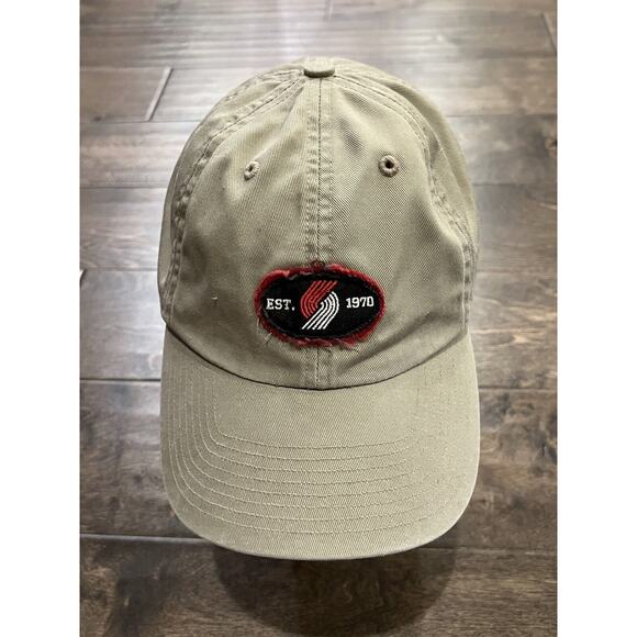 Vintage Twins Enterprise Beige NBA Portland TrailBlazers Fitted Hat Cap Size L - Picture 2 of 10